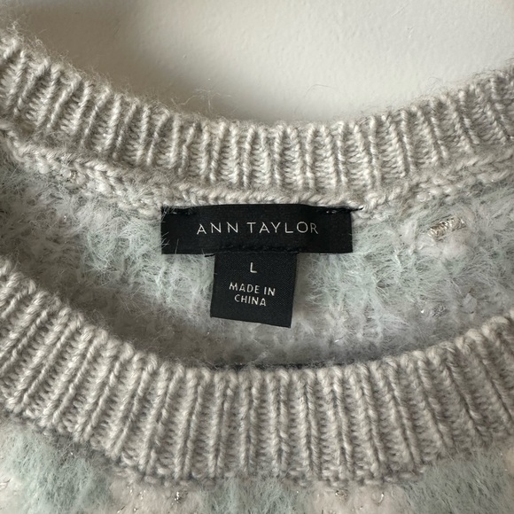 Ann Taylor Fair Isle Sweater Dress - Size L, NWOT - Picture 5 of 6